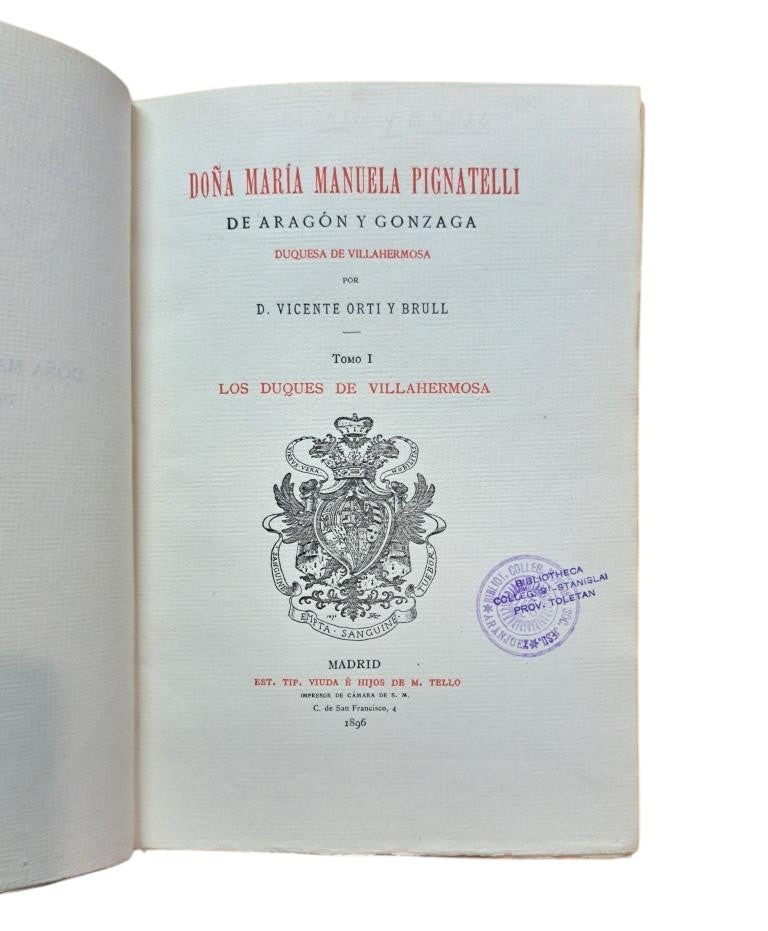Ortí y Brull, V.- DOÑA MARÍA MANUELA PIGNATELLI DE ARAGÓN Y GONZAGA, DUQUESA DE VILLAHERMOSA