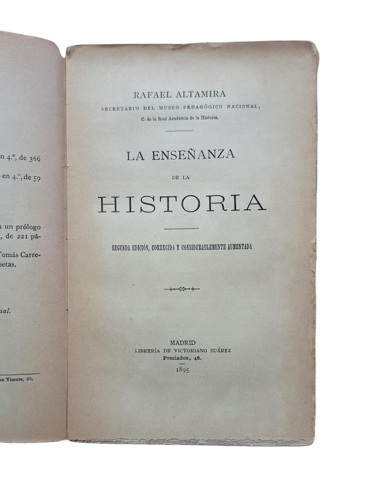 Altamira, Rafael.- THE TEACHING OF HISTORY