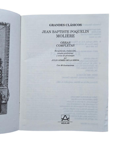 Poquelin, Jean-Baptiste (Molière).- COMPLETE WORKS