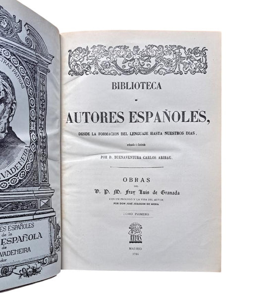 Granada, Fray Luis de.- WORKS (I - II - III). LIBRARY OF SPANISH AUTHORS
