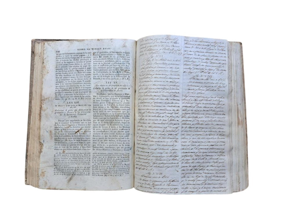 NOVÍSIMA RECOPILACIÓN DE LAS LEYES DE ESPAÑA (12 LIBROS EN 3 VOLS.)