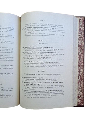 Rey Pastor, J.- LEÇONS D'ALGÈBRE