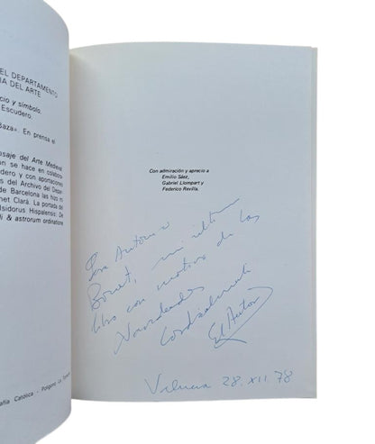 Sebastián López, Santiago.- MESSAGE OF MEDIEVAL ART (Dedicated)