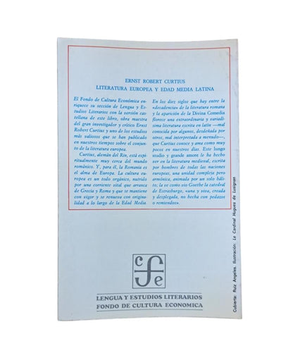 Curtius, Ernst Robert.- EUROPEAN LITERATURE AND THE LATIN MIDDLE AGES (2 vols.)