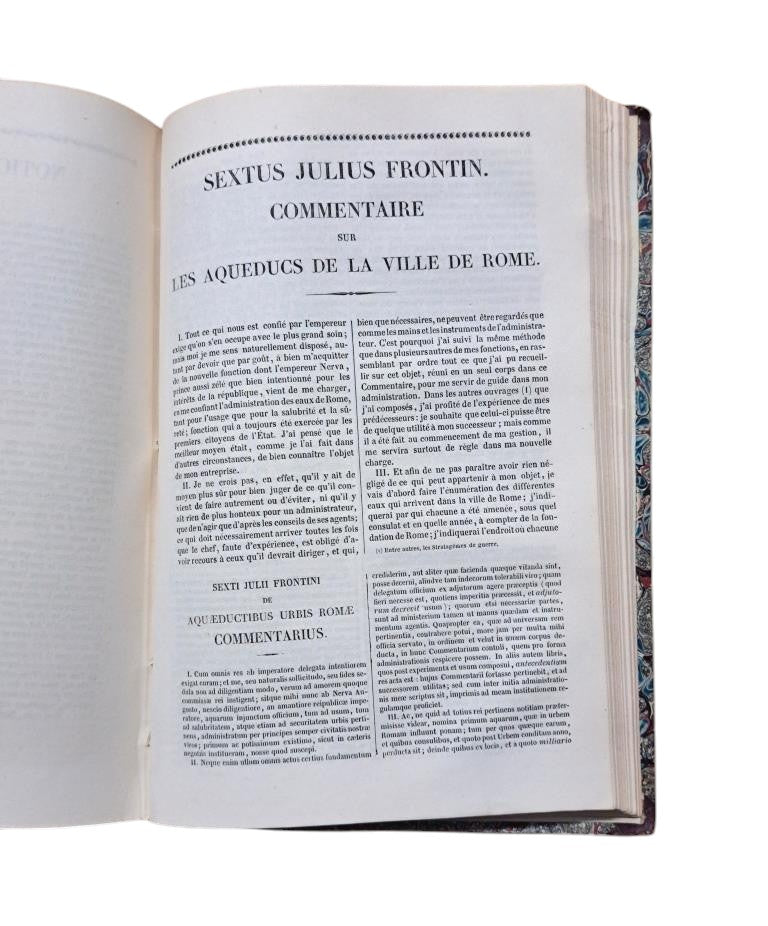 Celse, Vitruve, Censorin.- OEUVRES COMPLÈTES. Frontin.- DES AQUEDUCS DE ROME
