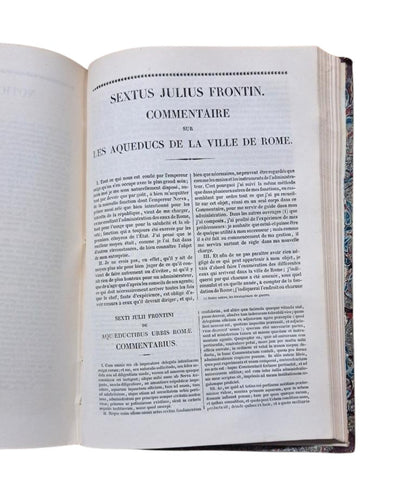 Celse, Vitruve, Censorin.- OEUVRES COMPLÈTES. Frontin.- DES AQUEDUCS DE ROME