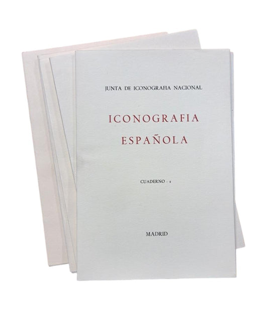 JUNTA DE ICONOGRAFÍA NACIONAL. ICONOGRAFÍA ESPAÑOLA. CUADERNOS I AL V.