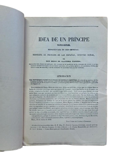 Saavedra Fajardo, Diego / Fernández Navarrete, Pedro.- OBRAS