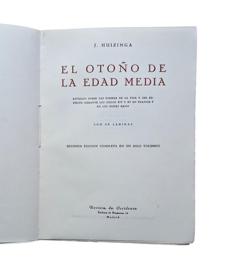 Huizinga, J.- EL OTOÑO DE LA EDAD MEDIA