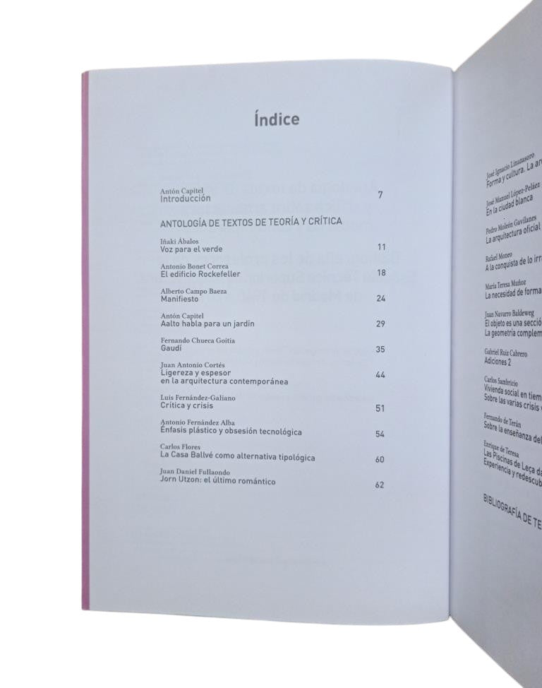 VV.AA.- TEXTOS DE TEORÍA Y CRÍTICA Y BIBLIOGRAFÍA SOBRE ARQUITECTURA MODERNA Y CONTEMPORÁNEA