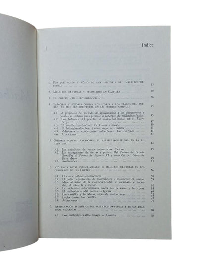 Moreta, Salustiano.- MALHECHORES - FEUDALES. VIOLENCIA, ANTAGONISMOS Y ALIANZAS DE CLASES EN CASTILLA, SIGLOS XIII-XIV
