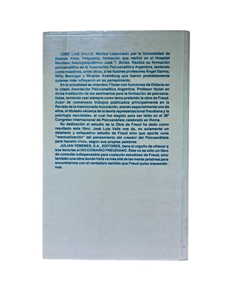 Valls, José Luis.- DICCIONARIO FREUDIANO