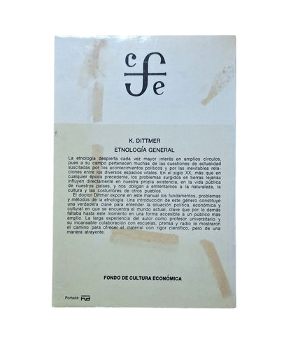Dittmer, Kunz.- ETNOLOGÍA GENERAL. FORMAS Y EVOLUCIÓN DE LA CULTURA