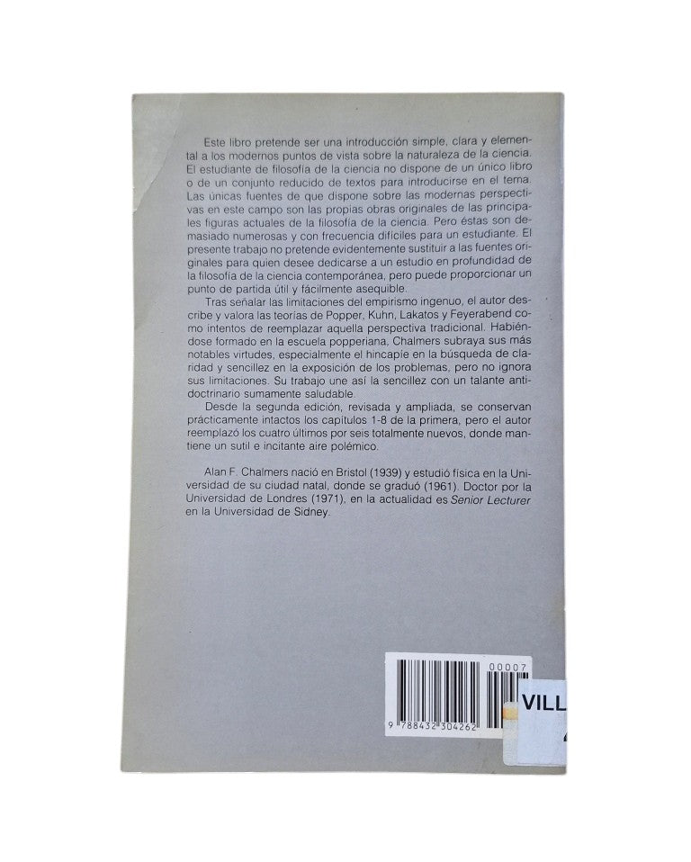 Chalmers, Alan F.- ¿QUÉ ES ESA COSA LLAMADA CIENCIA?