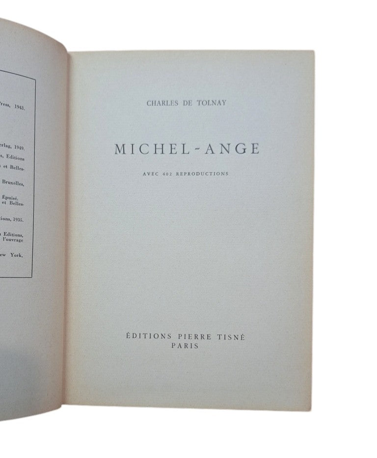 Tolnay, Charles de.- MICHEL-ANGE