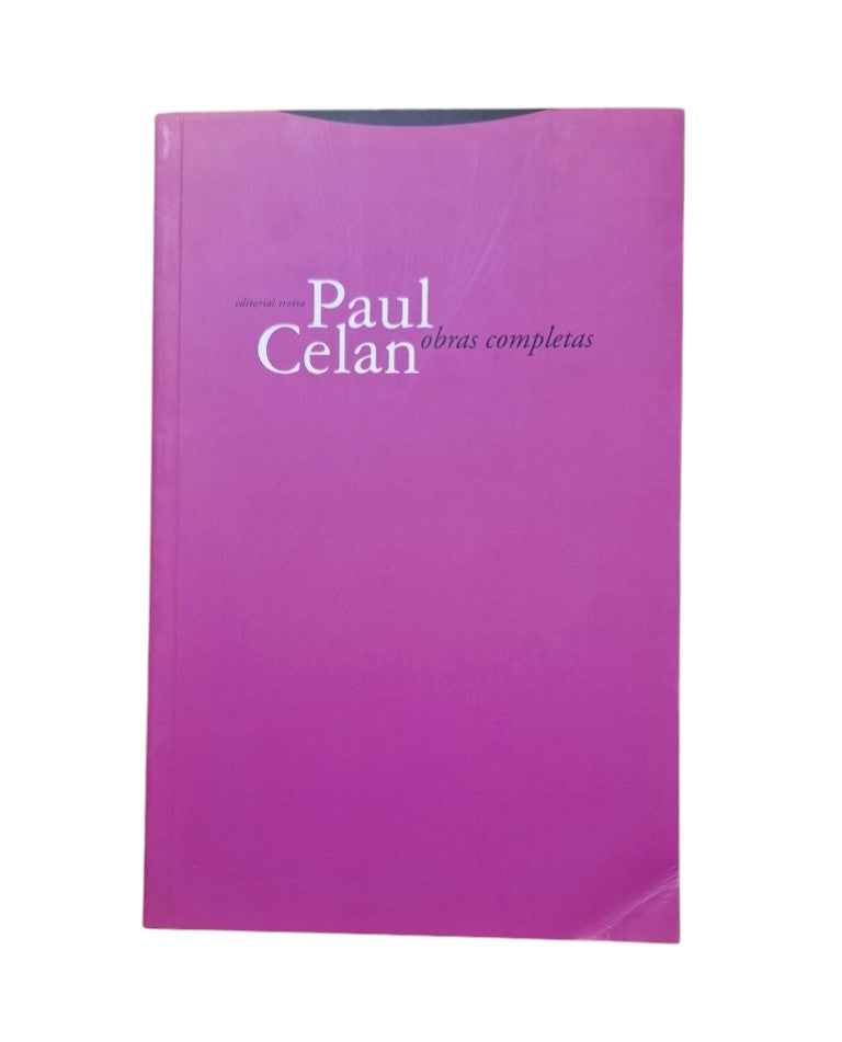 Celan, Paul.- OBRAS COMPLETAS