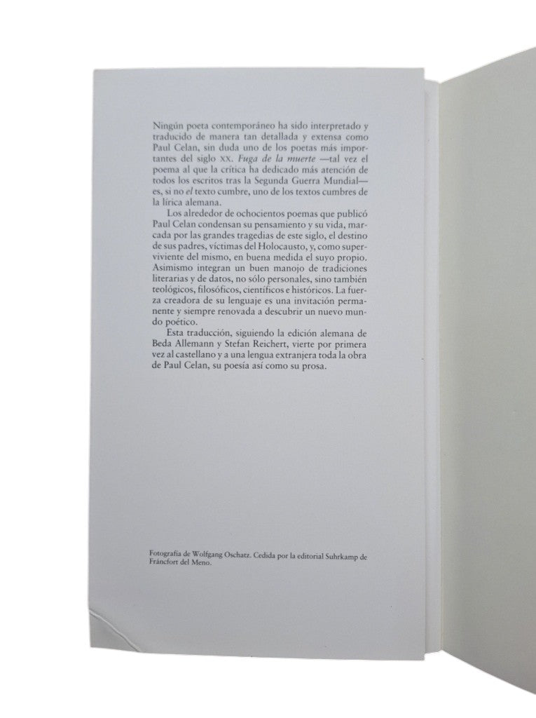 Celan, Paul.- OBRAS COMPLETAS