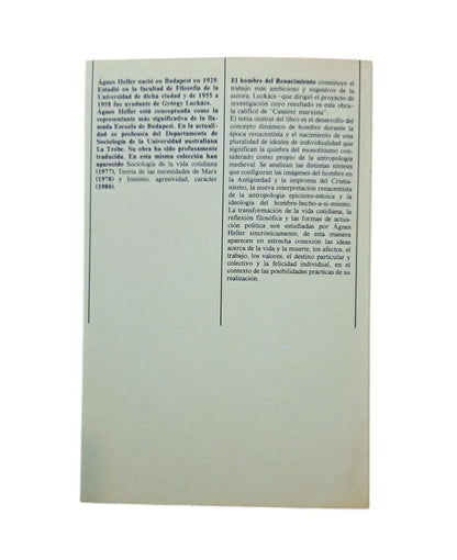 Heller, Ágnes.- EL HOMBRE DEL RENACIMIENTO