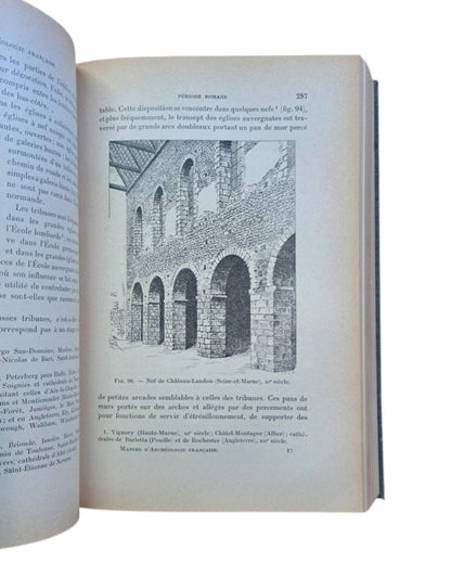 Enlart, Camille.- MANUEL D'ARCHÉOLOGIE FRANÇAISE. ARCHITECTURE.