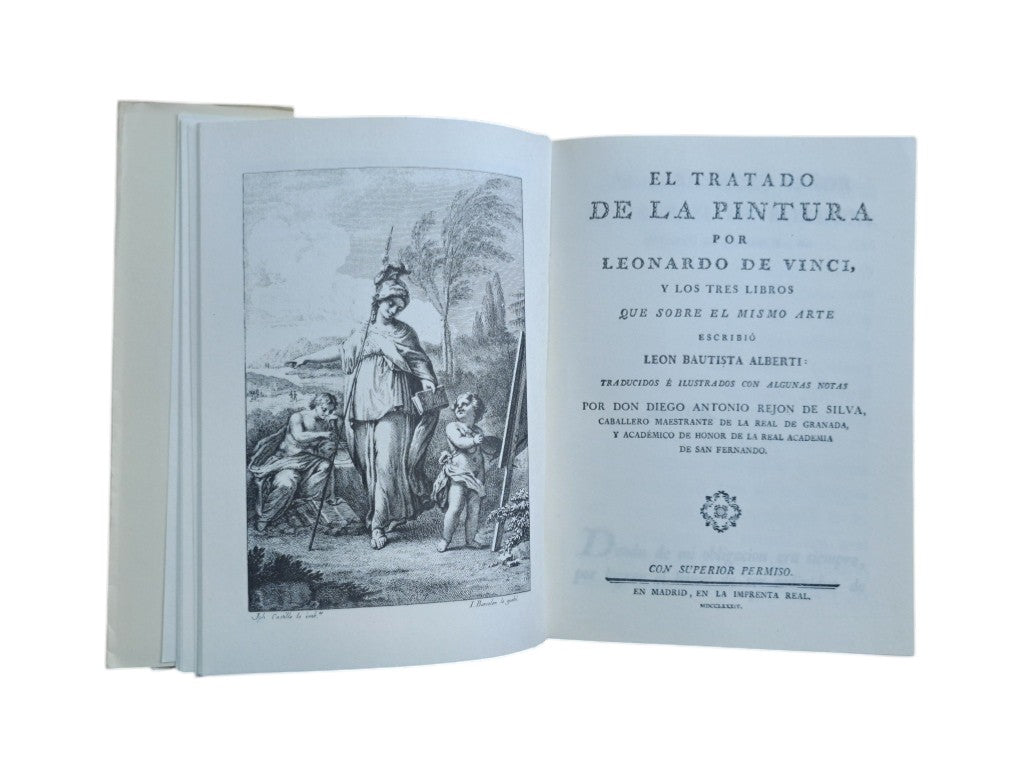Vinci, Leonardo de.- EL TRATADO DE LA PINTURA & Alberti, Leon Bautista.- LOS TRES LIBROS DE LA PINTURA
