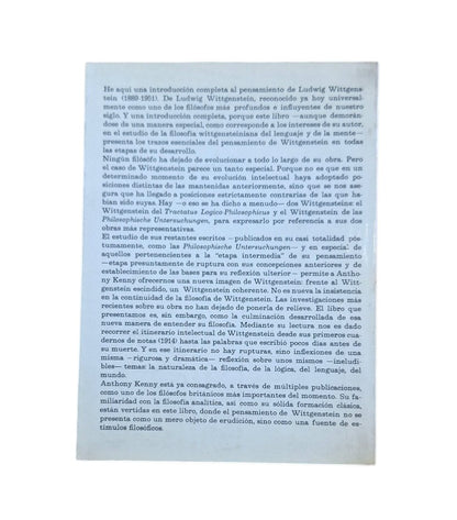 Kenny, Anthony.- WITTGENSTEIN