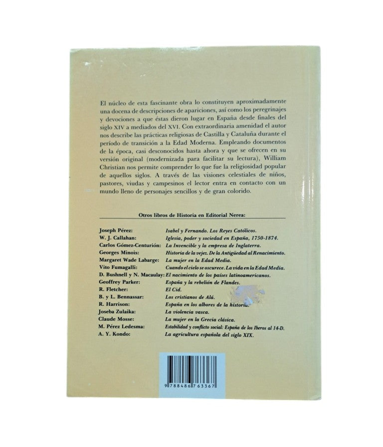 Christian, Jr. William A.- APARICIONES EN CASTILLA Y CATALUÑA (SIGLOS XIV-XVI)