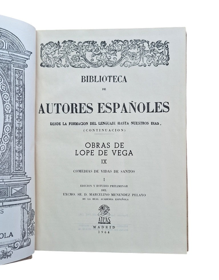 Vega, Lope de.- COMEDIAS DE VIDAS DE SANTOS I