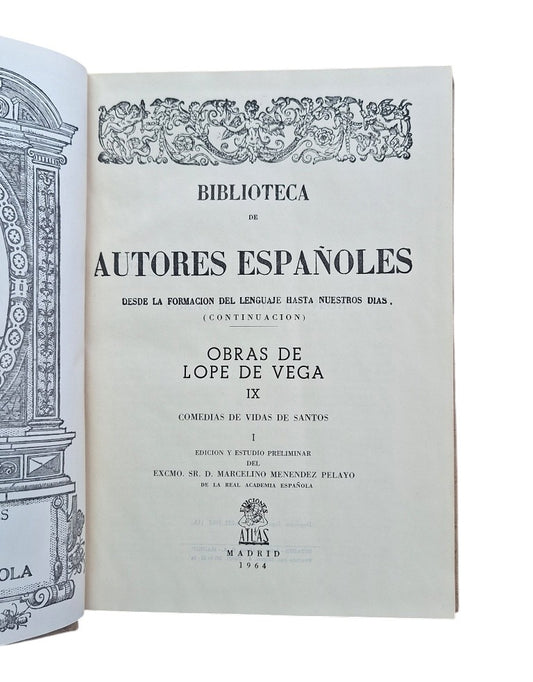 Vega, Lope de.- COMEDIAS DE VIDAS DE SANTOS I