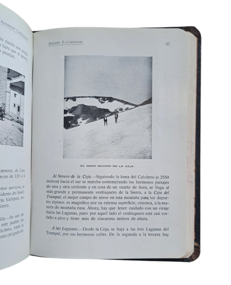Pérez-Cardenal, A.- ALPINISMO CASTELLANO. GUÍA Y CRÓNICAS DE EXCURSIONES POR LAS SIERRAS DE GREDOS, BÉJAR Y FRANCIA