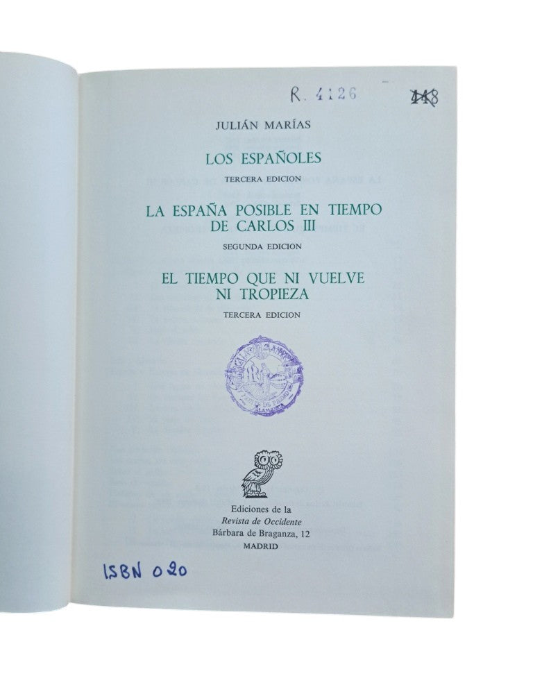 Marías, Julián.- OBRAS VII