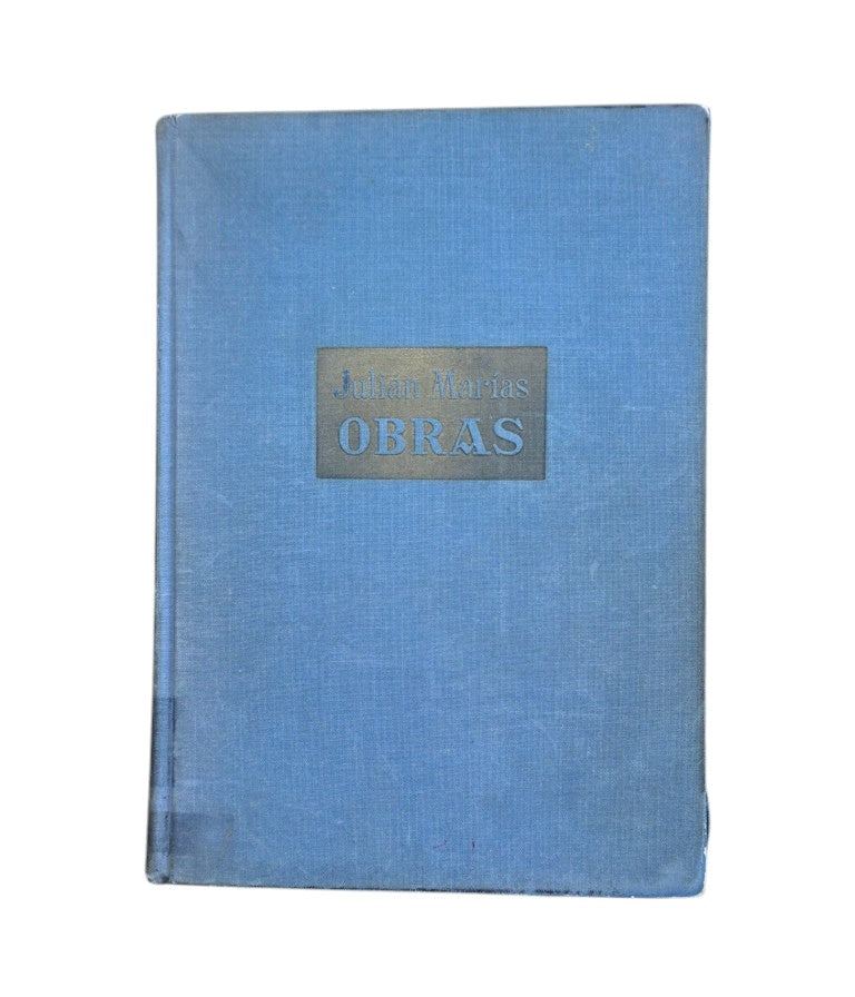 Marías, Julián.- OBRAS I