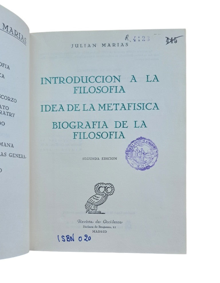 Marías, Julián.- OBRAS II