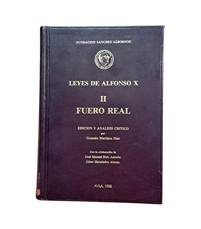 Martínez Diez, Gonzalo (ed).- LEYES DE ALFONSO X (I-II)