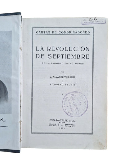 Álvarez Villamil, V. & Llopis, R.- LA REVOLUCIÓN DE SEPTIEMBRE, DE LA EMIGRACIÓN AL PODER.
