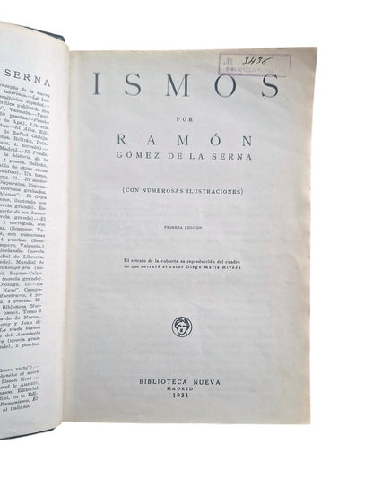 Gómez de la Serna, Ramón.- ISMOS (Primera edición)