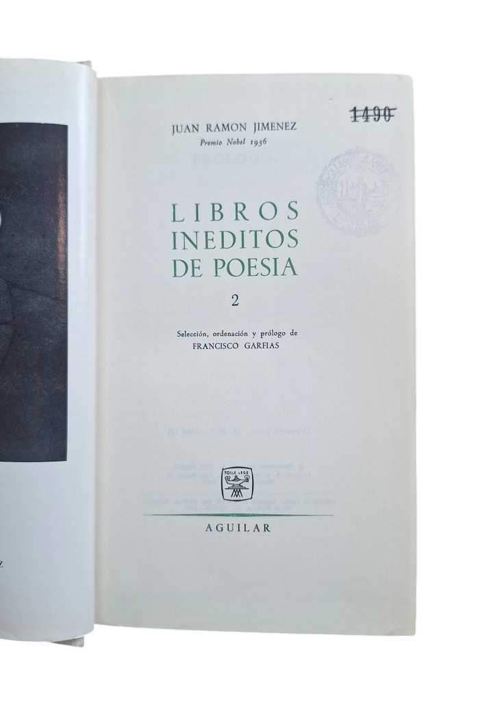 Jiménez, Juan Ramón.- LIBROS INÉDITOS DE POESÍA 2