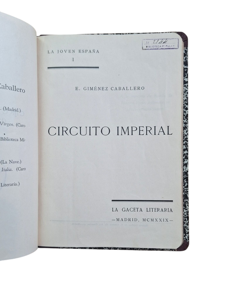 Giménez Caballero, E.- CIRCUITO IMPERIAL