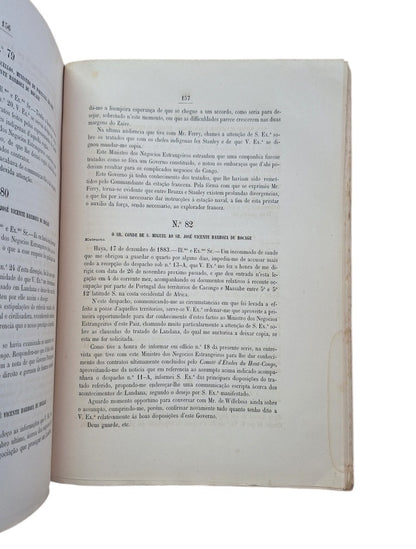 DOCUMENTOS APRESENTADOS ÁS CORTES. QUESTAO DO ZAIRE (1884)