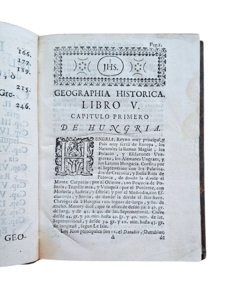 Murillo Velarde, Pedro.- GEOGRAPHIA HISTORICA. DE HUNGRÍA, THRACIA, GRECIA, Y LAS ISLAS ADYACENTES.