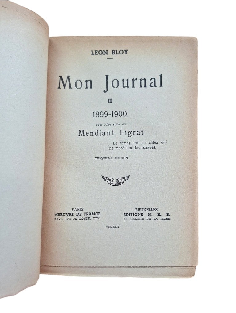 Bloy, Leon.- MON JOURNAL (I-II)