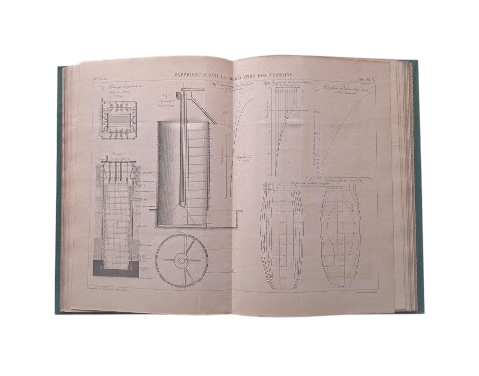 ANNALES DES PONTS ET CHAUSSÉES. Mémoires et Documents, 59 vols. Lois et Ordonnances, 28 vols. Planches, 7 vols.