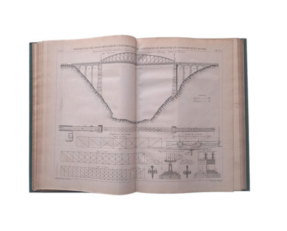 ANNALES DES PONTS ET CHAUSSÉES. Mémoires et Documents, 59 vols. Lois et Ordonnances, 28 vols. Planches, 7 vols.