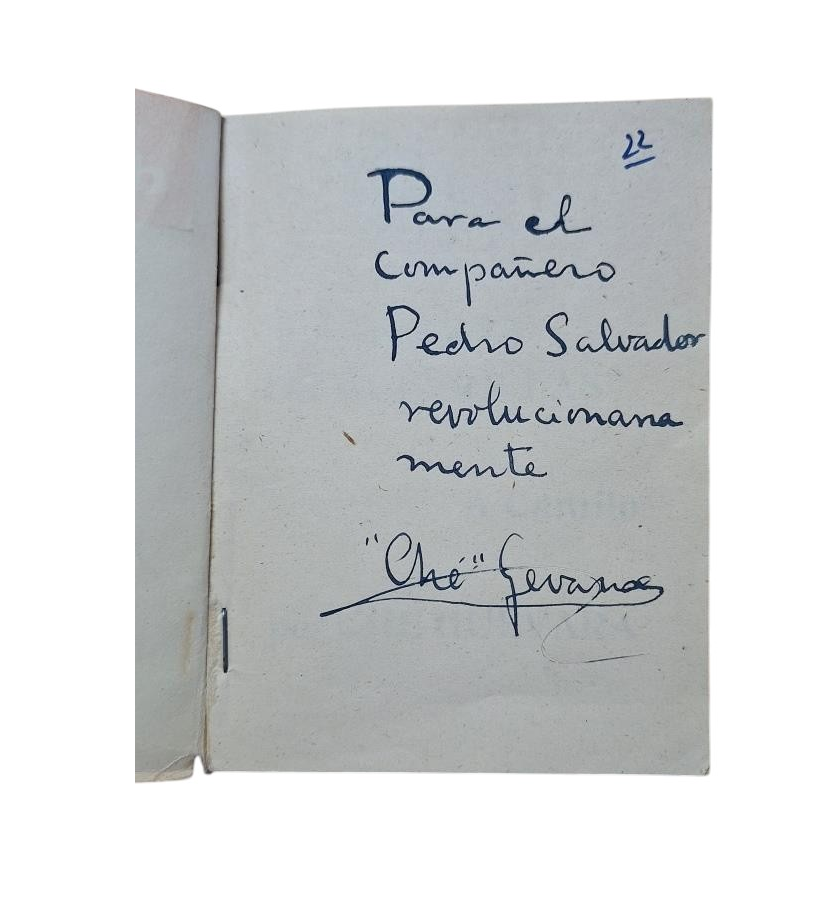 Che Guevara.- LA GUERRA DE GUERRILLAS (Primera edición, Dedicada)