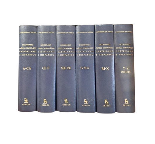 Corominas, J. & Pascual, J. A.- DICCIONARIO CRÍTICO ETIMOLÓGICO CASTELLANO E HISPÁNICO (6 VOLS.)