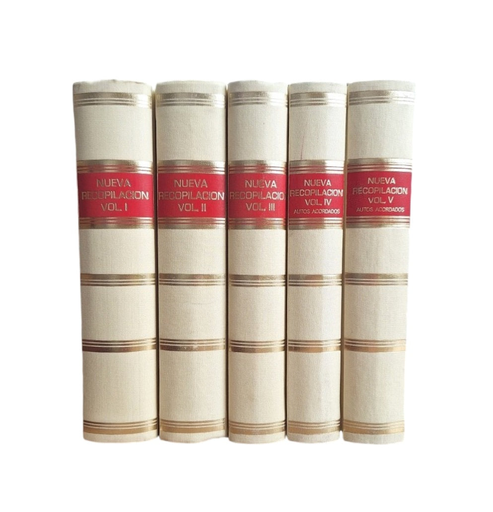 RECOPILACIÓN DE LAS LEYES DESTOS REYNOS, HECHA POR MANDADO DE LA MAGESTAD CATÓLICA DEL REY DON FELIPE II (5 VOLS.)