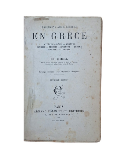 Diehl, Ch.- EXCURSIONS ARCHÉOLOGIQUES EN GRÈCE