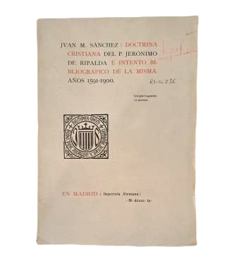 Sánchez, Juan M.- DOCTRINA CRISTIANA DEL P. JERÓNIMO DE RIPALDA