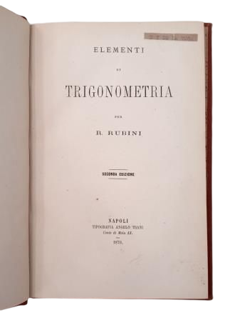 Rubini, R.- ELEMENTI DI TRIGONOMETRIA