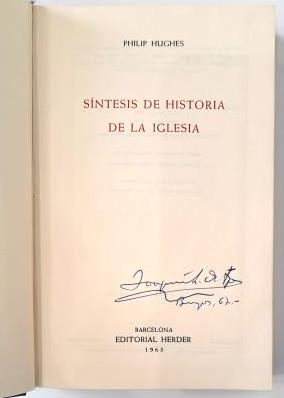 Hughes, Philip.- SÍNTESIS DE HISTORIA DE LA IGLESIA