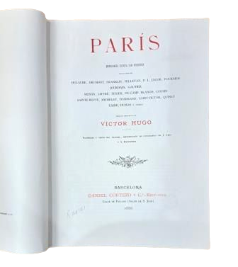 PARÍS. MONOGRAFÍA ESCRITA CON PRESENCIA DE LAS OBRAS DE DULAURE, DRUMONT, FRANKLIN, PELLETAN...